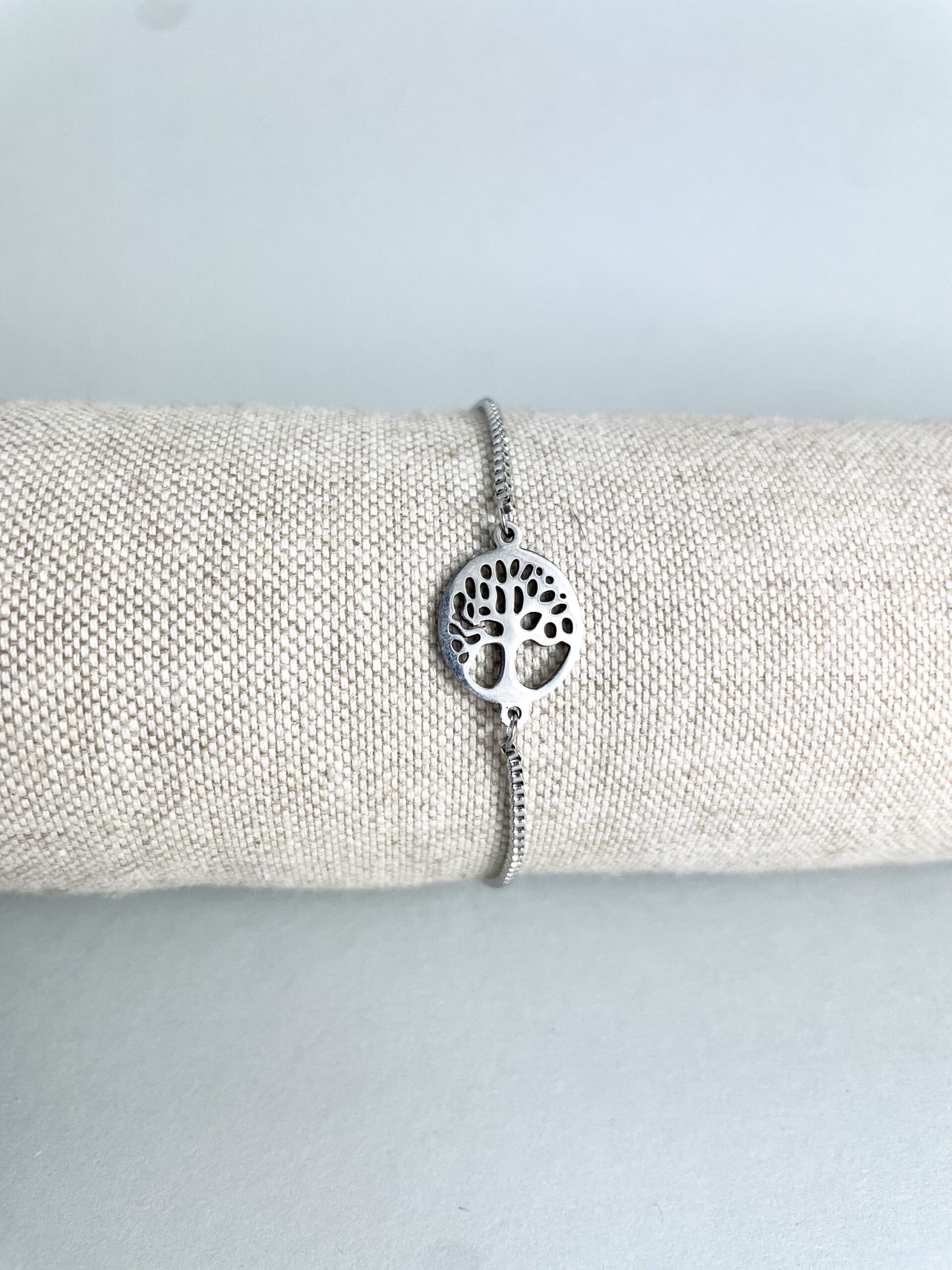 Edelstahl Armband mit Baum