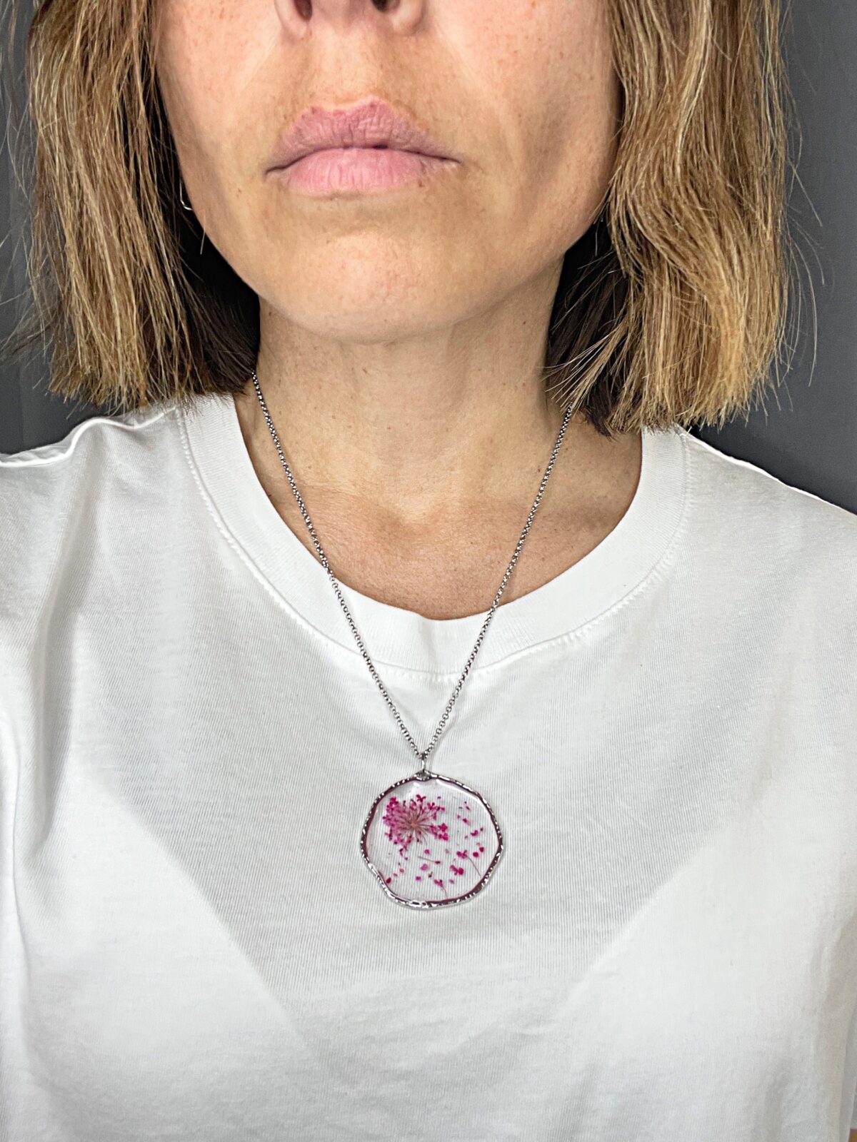 Handgemachte Fiore Rosa Blumenkette