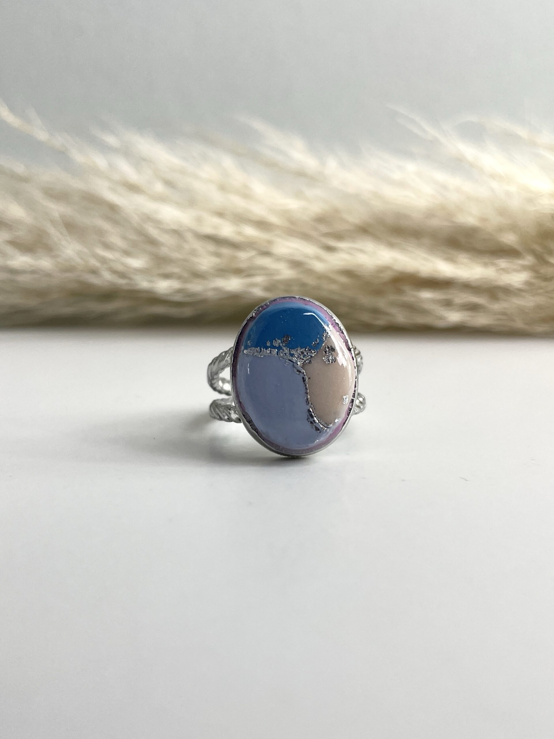 handgemachter bunter Ring