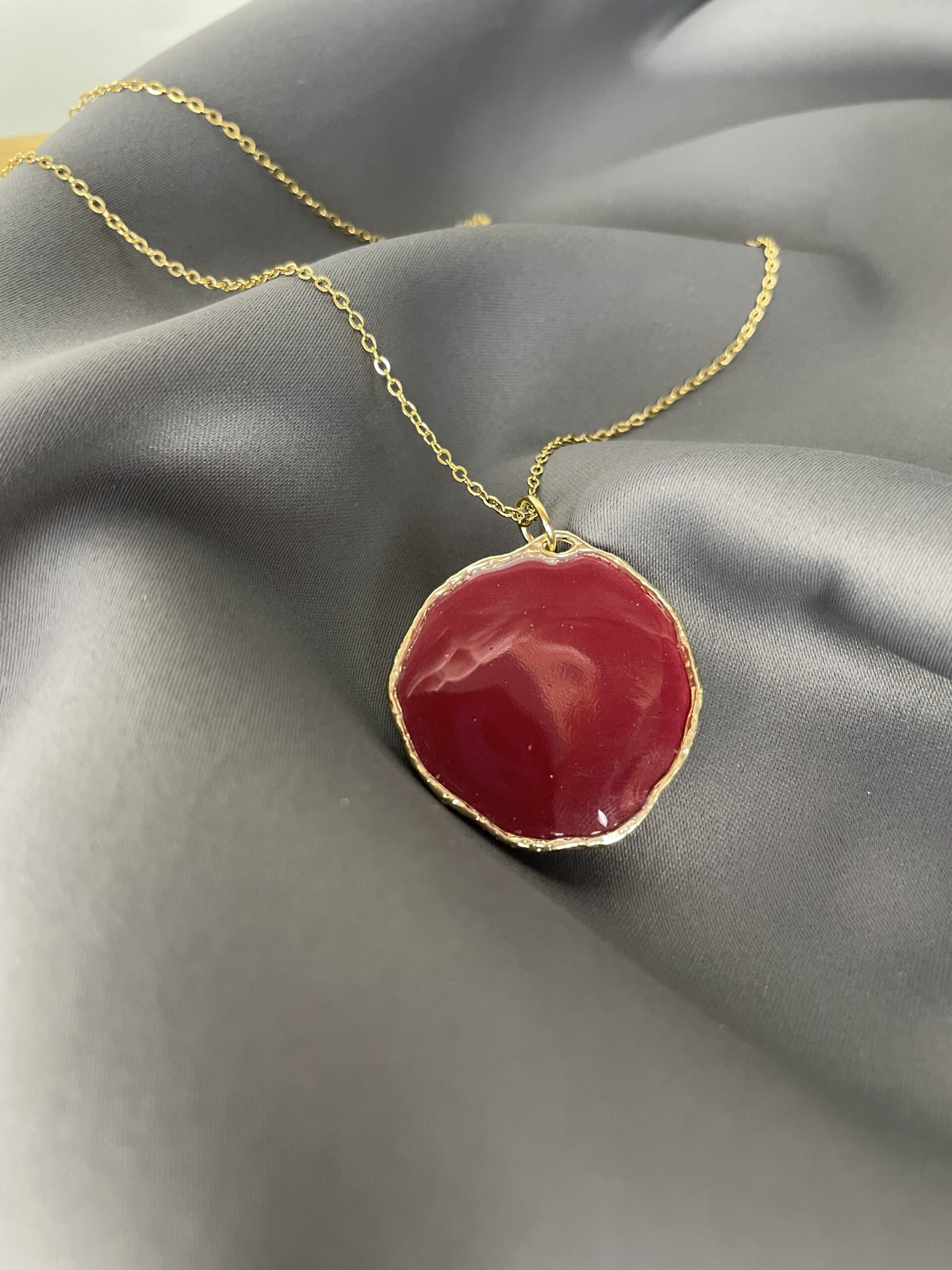 runde Kette Burgundy