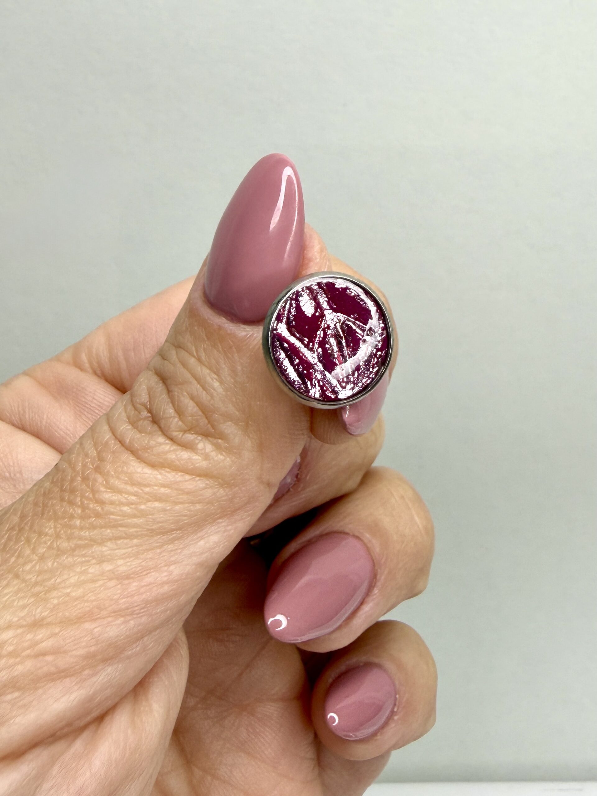 Metallic Pink Ohrringe