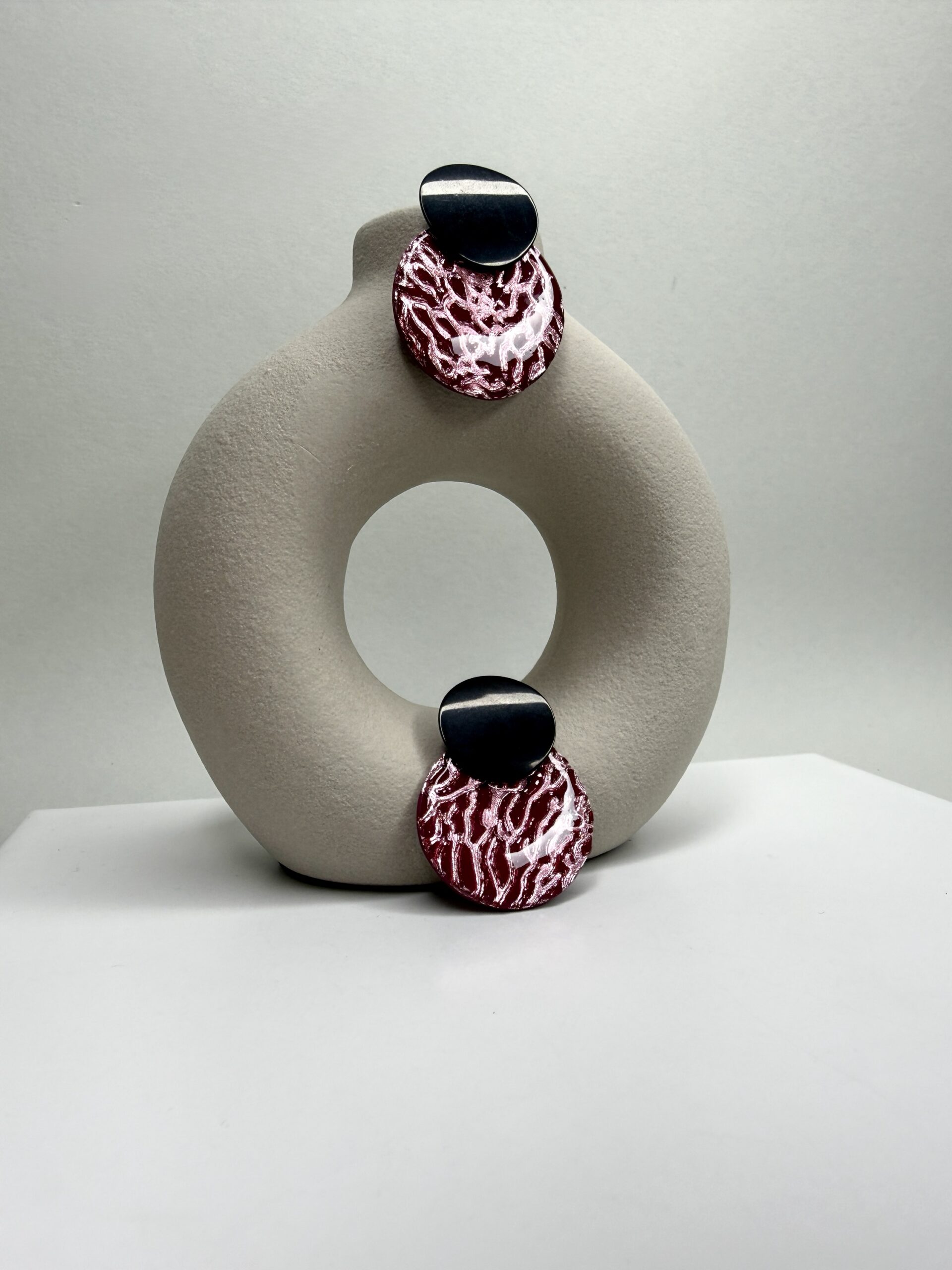 Metallic Pink Ohrringe