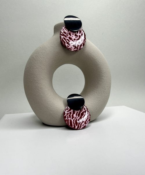 Metallic Pink Ohrringe