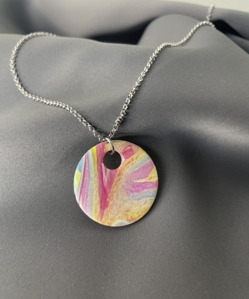 Stylische runde Statement-Kette