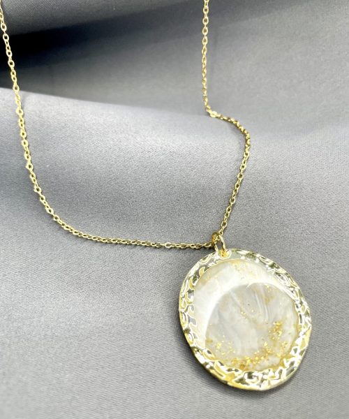 Kette Rund Gold Weiß