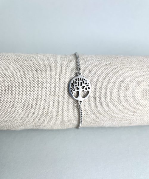 Edelstahl Armband mit Baum