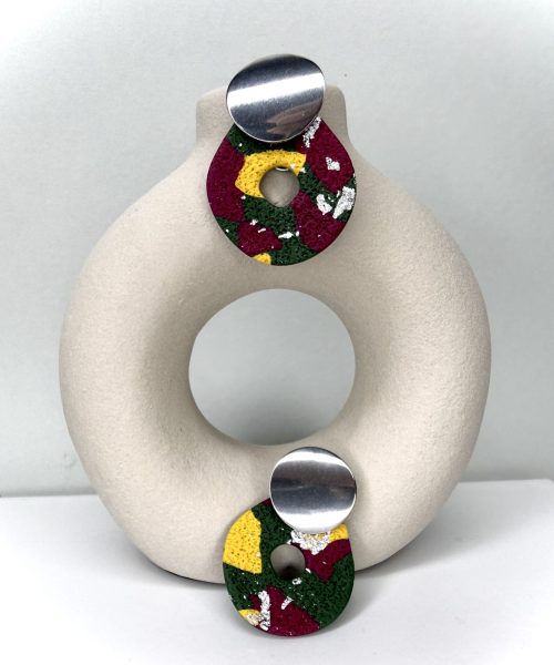 Herbst Ohrringe bunt Glitzer