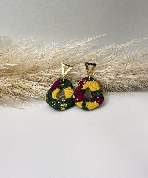 Herbst Ohrringe bunt Glitzer